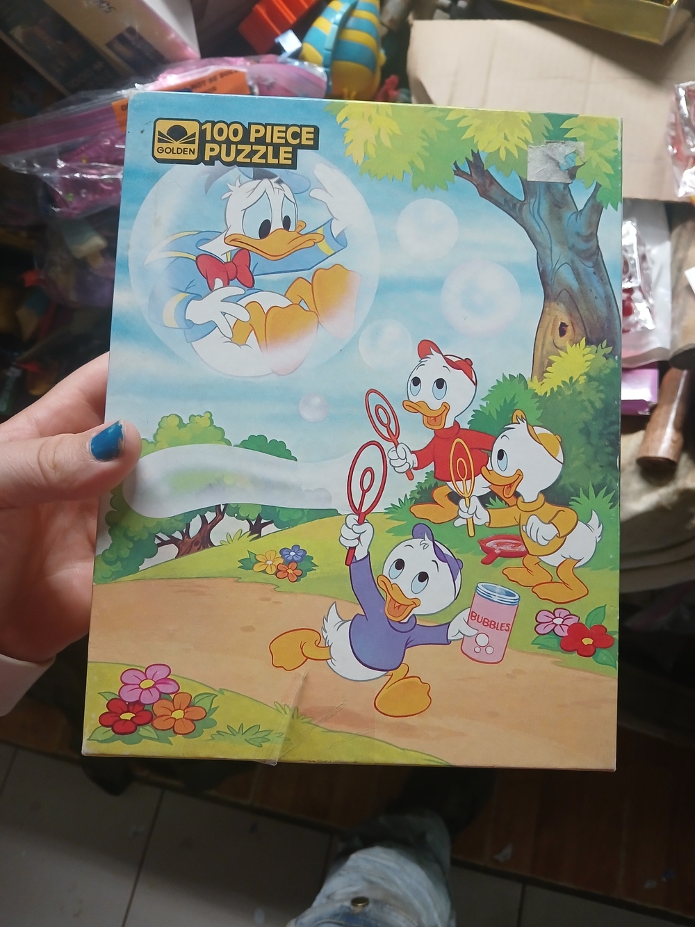 vintage 1984 Golden 100-piece jigsaw puzzle Donald Duck Hand Counted Complete
